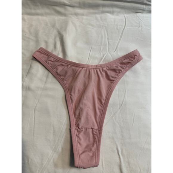 NWOT Warner’s Vintage 90’s Pink Nylon Thong Panty – Size S/5 - Picture 1 of 3